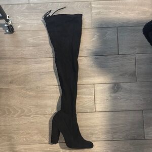 Fashion Nova Black Over-the-Knee Boots